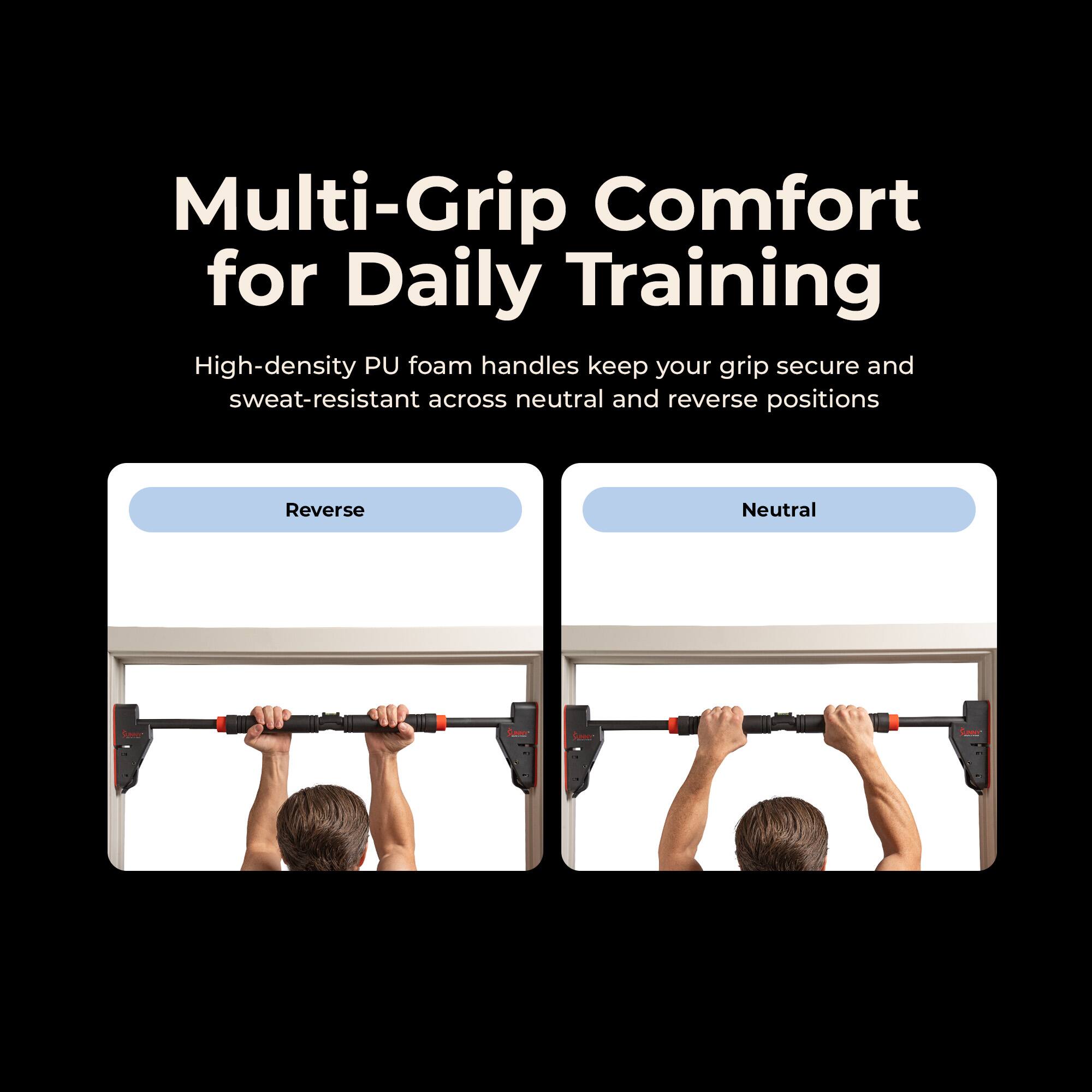 Multi-Grip Comfort for Daily Training

High-density PU foam handles keep your grip secure and sweat-resistant across neutral and reverse positions

Reverse Neutral