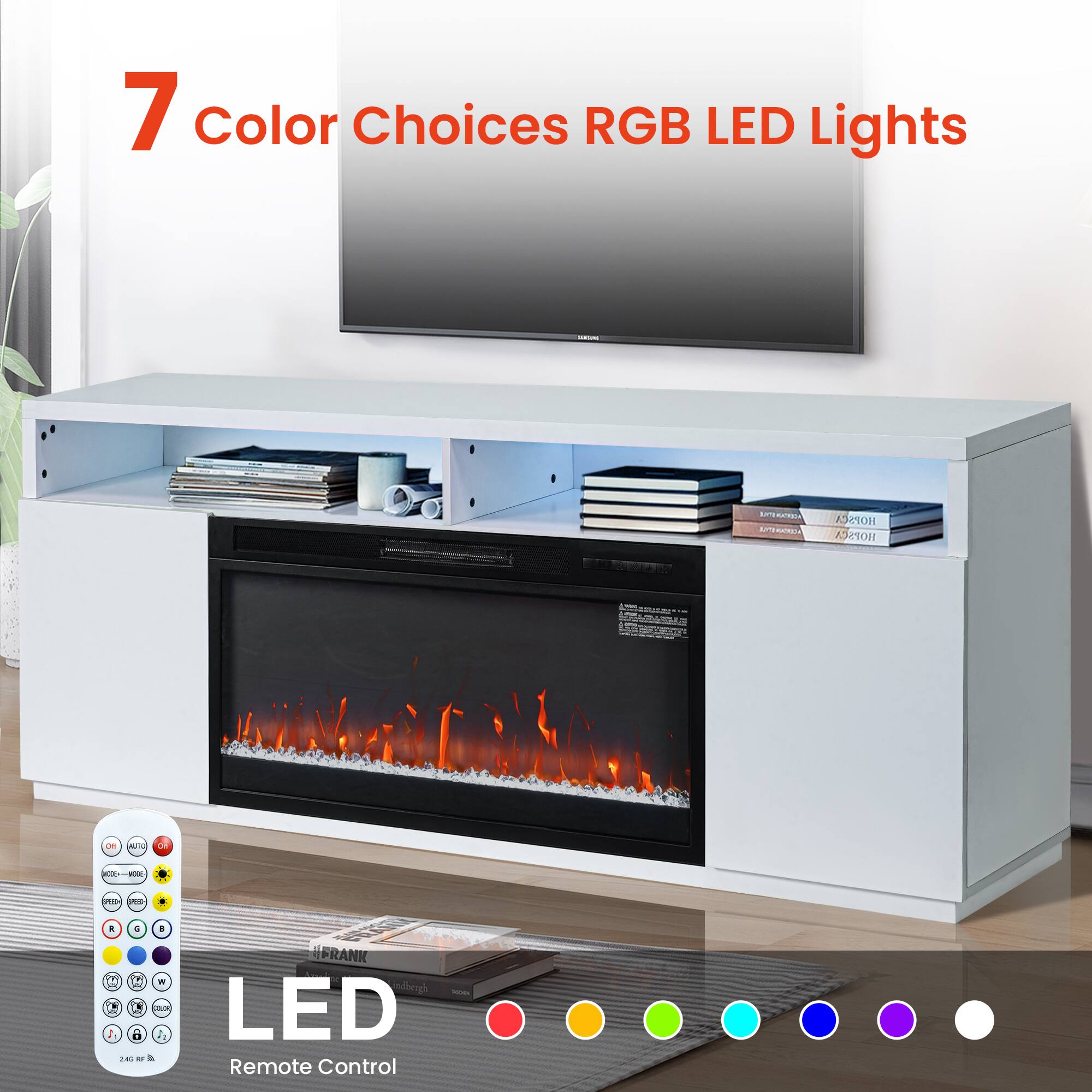 7 Color Choices RGB LED Lights

LED Remote Control