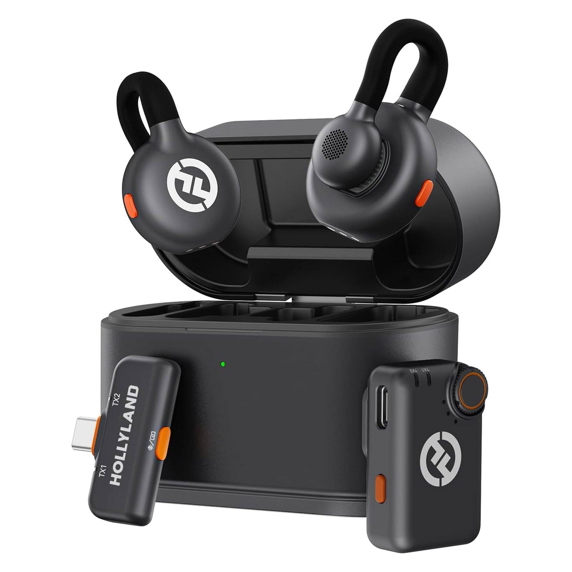 【美品・即使用可】Hollyland Lark M2S Combo HOLLYLAND LARK M2S Mini Combo Wireless Mic System Universal