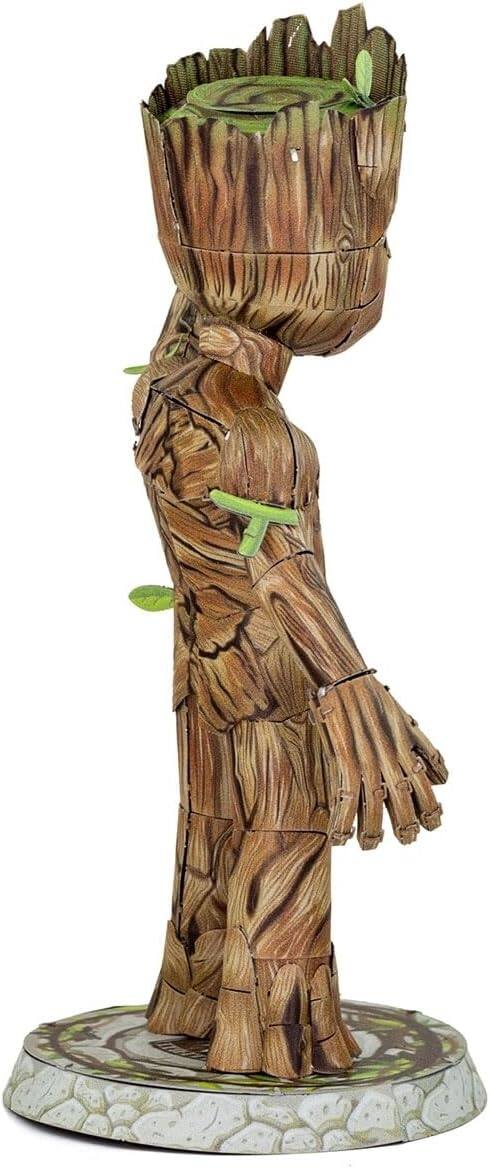 Alt View 3. Metal Earth - Metal Earth Guardians of The Galaxy Groot Color 3D Metal Model Kit Fascinations - Silver.