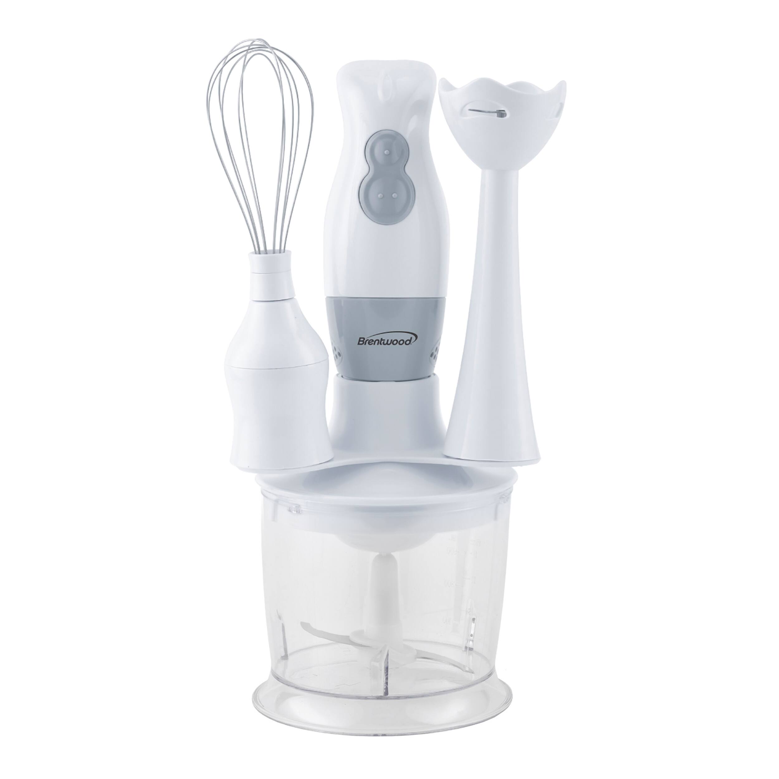 Alt View 7. Brentwood - Brentwood HB-38W 2 Speed Hand Blender with Balloon Whisk in White - White.