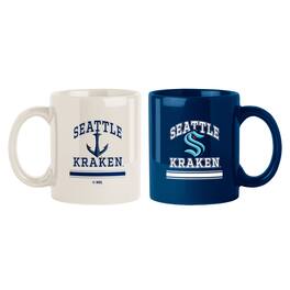 Logo Brands - Seattle Kraken Two-Pack 15oz. Color Mug Set - Multicolor