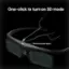 One-click to turn on 3D mode. 3D format switch button.