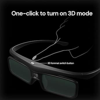 Valerion 2 Pack Rechargeable DLP Link 3D Active Shutter Glasses Valerion 2 Pack Rechargeable DLP Link 3D Active Shutter Glasses