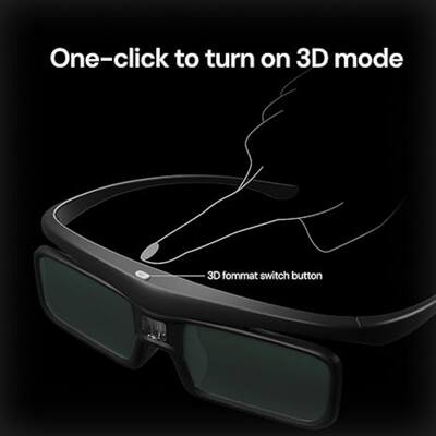 Valerion 2 Pack Rechargeable DLP Link 3D Active Shutter Glasses Valerion 2 Pack Rechargeable DLP Link 3D Active Shutter Glasses