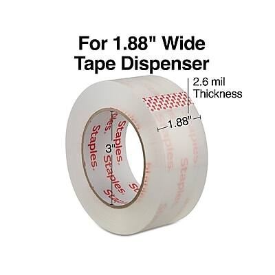 For 1.88" Wide Tape Dispenser  
2.6 mil Thickness  

Staples 3 Staples 5 Staples