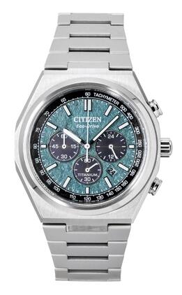 Citizen - Zenshin Super Titanium Chronograph Dial Eco-Drive CA4610-85X 100M Men's Watch - Green
