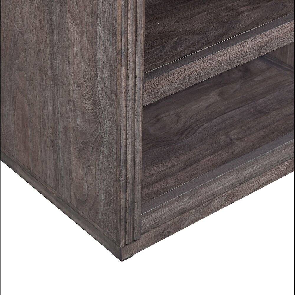 Alt View 1. Liberty Furniture Industries - Modern Edge End Table for Living Room Contemporary - Caffe Brown - Caffe.