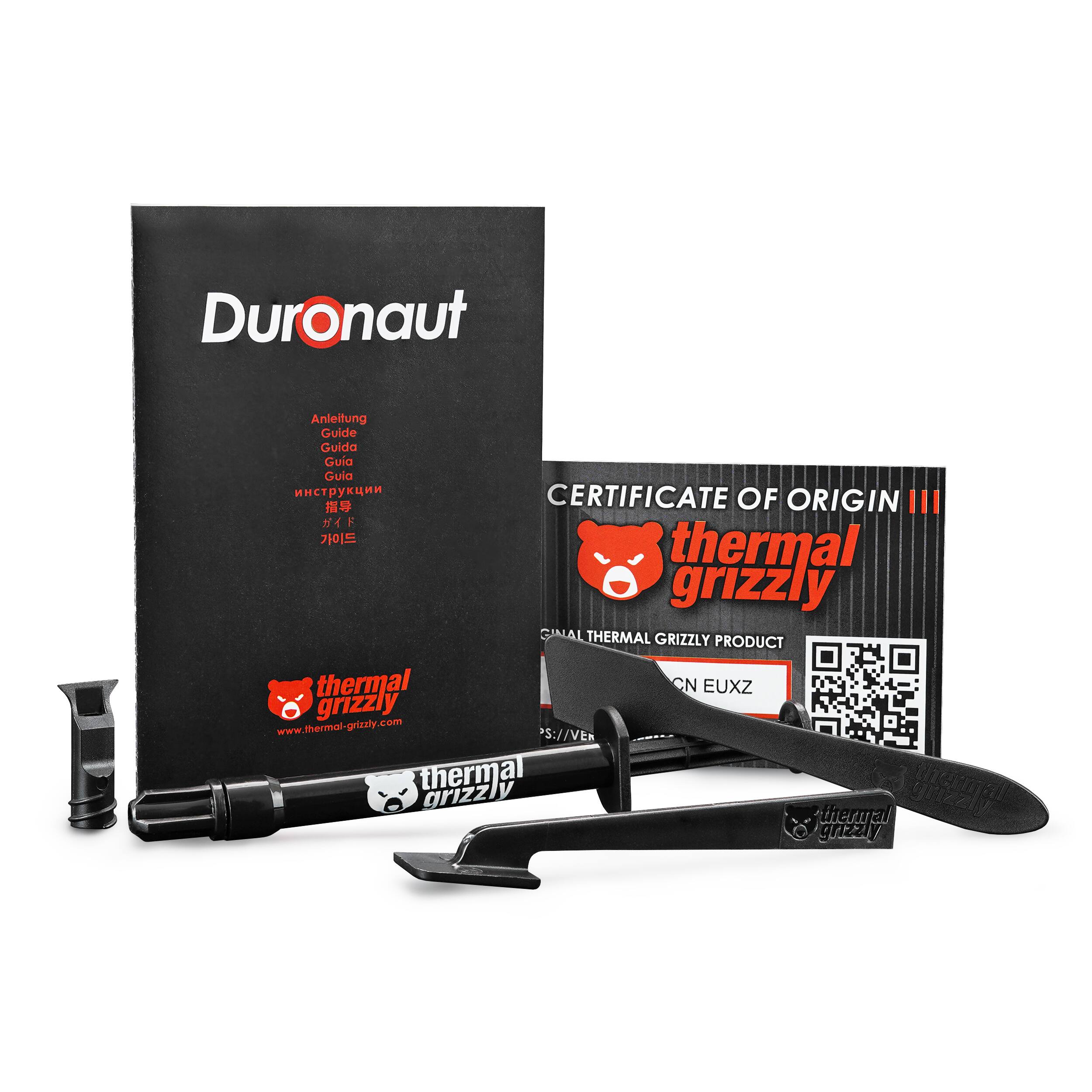 Thermal Grizzly - Duronaut 2g – Enhanced Durability & High-Performance Thermal Paste for CPU, GPU & Console Overclocking