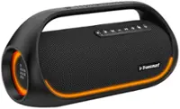 Tronsmart - Bang Portable Speaker, 60W Loud Stereo Sound, IPX6 Waterproof Bluetooth Speaker with PowerBank, 15H Playtime, Outdoor - Black - Front_Zoom