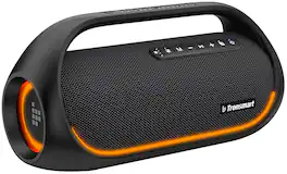 Tronsmart - Bang Portable Speaker, 60W Loud Stereo Sound, IPX6 Waterproof Bluetooth Speaker with PowerBank, 15H Playtime, Outdoor - Black