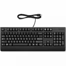 Lenovo - Preferred Pro II USB Keyboard-US English - Cable Connectivity - USB Type A Interface - 104 Key(s) - CoPilot Hot - Black