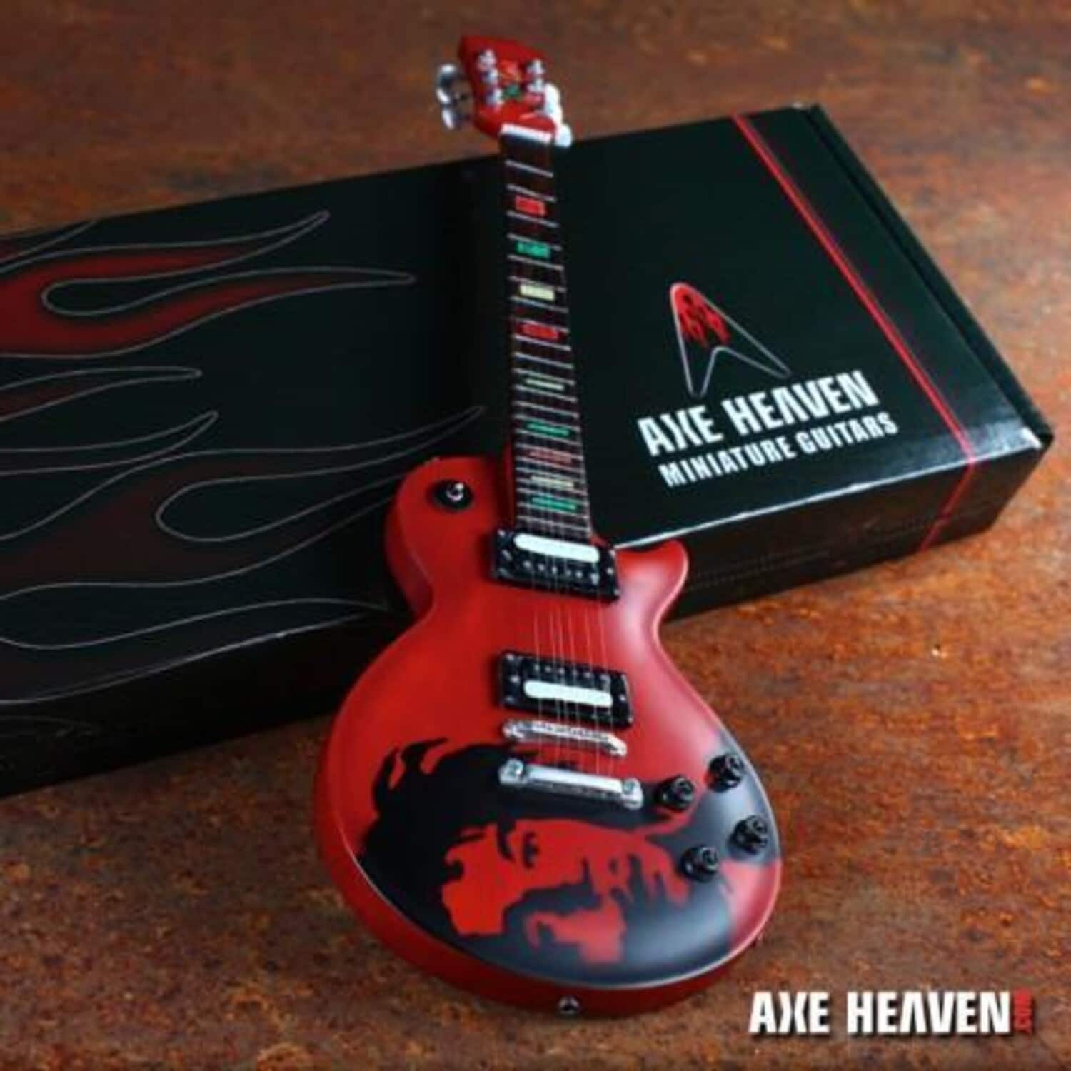 Axe Heaven - Bob Marley - Signature One Love Mini Guitar Replica Collectible - COLLECTIBLES - Multicolor price history on PriceWatchPro