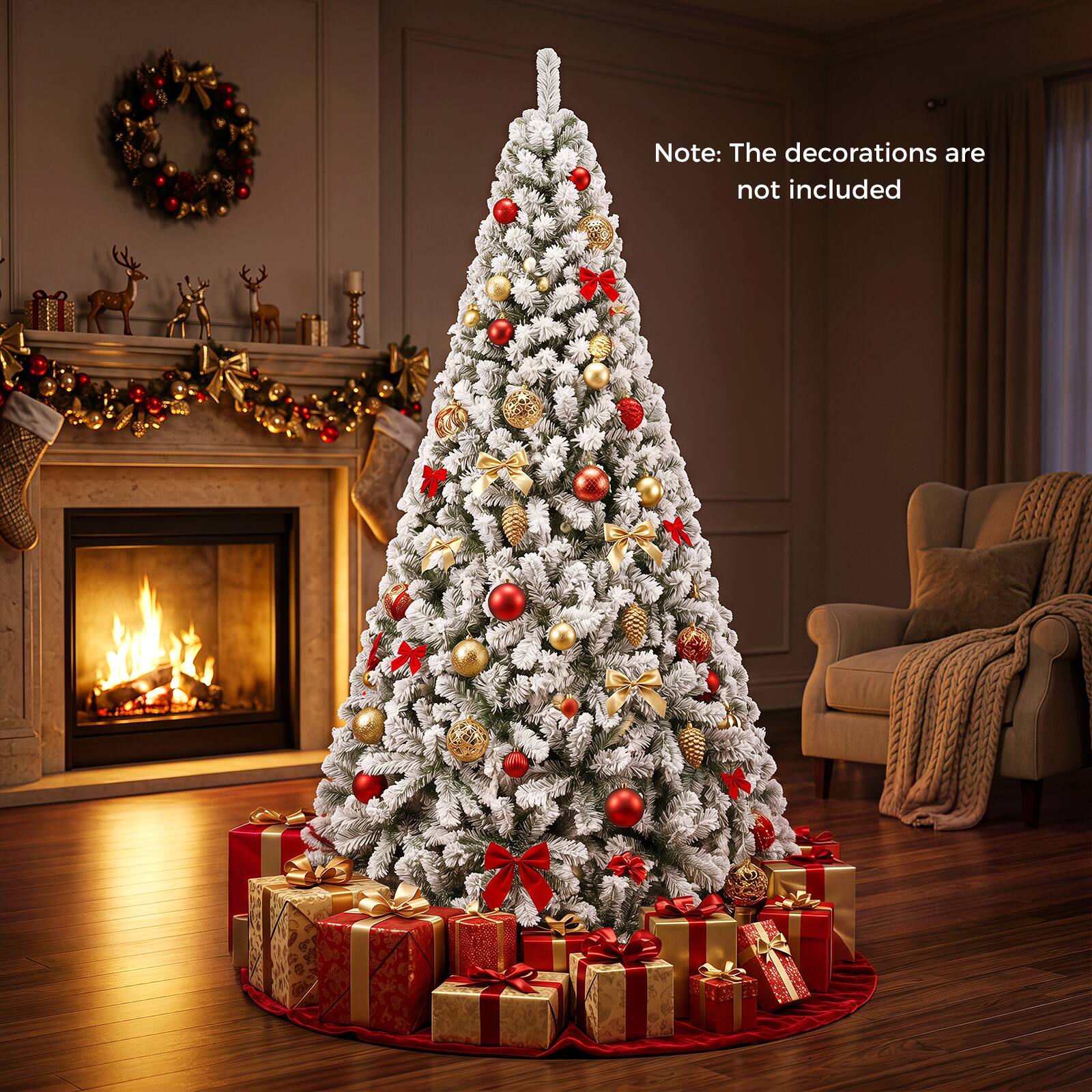 Note: The decorations are not included