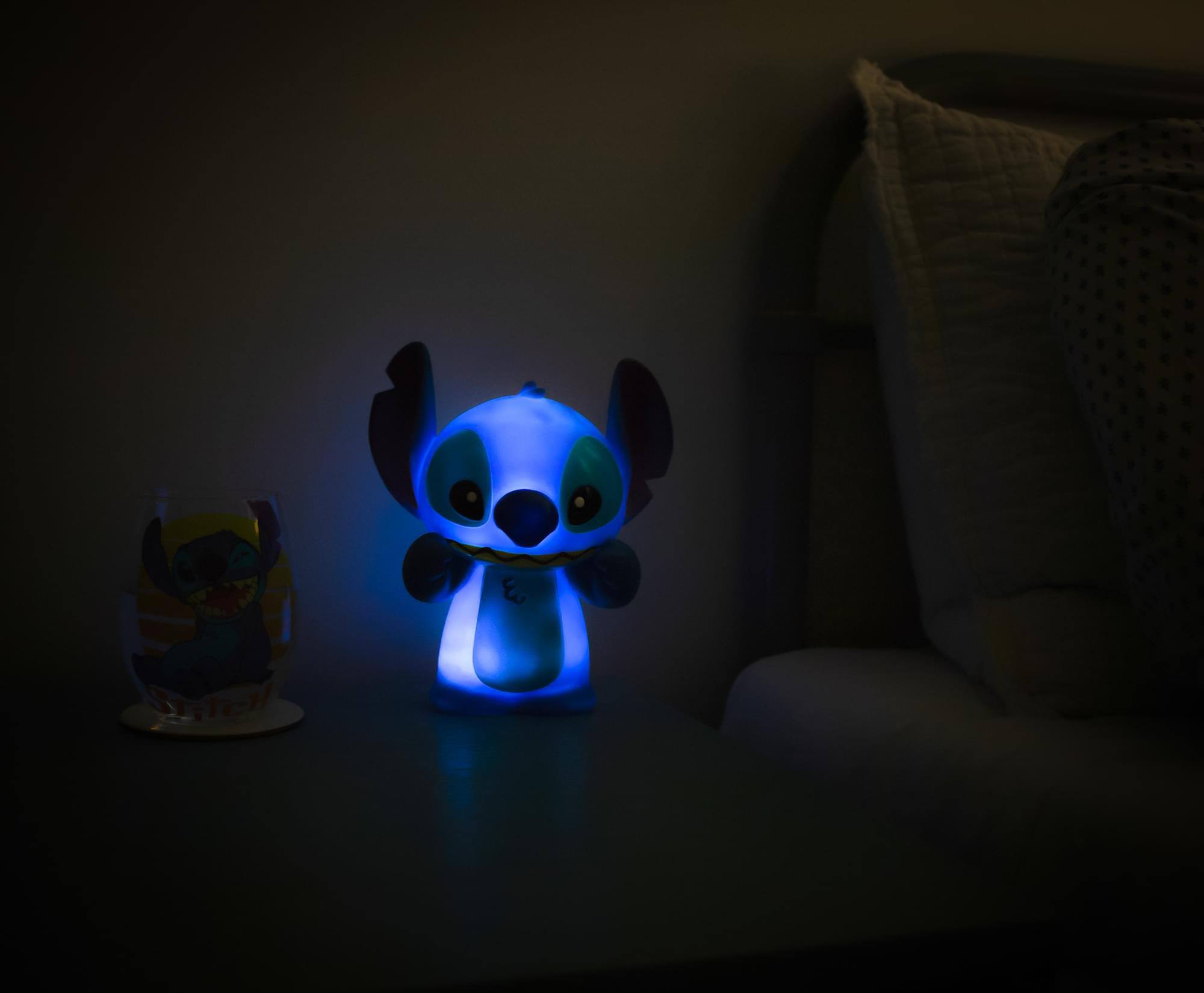 Alt View 4. Ukonic - Disney Lilo & Stitch Figural Mood Light | 8 Inches Tall - Blue.
