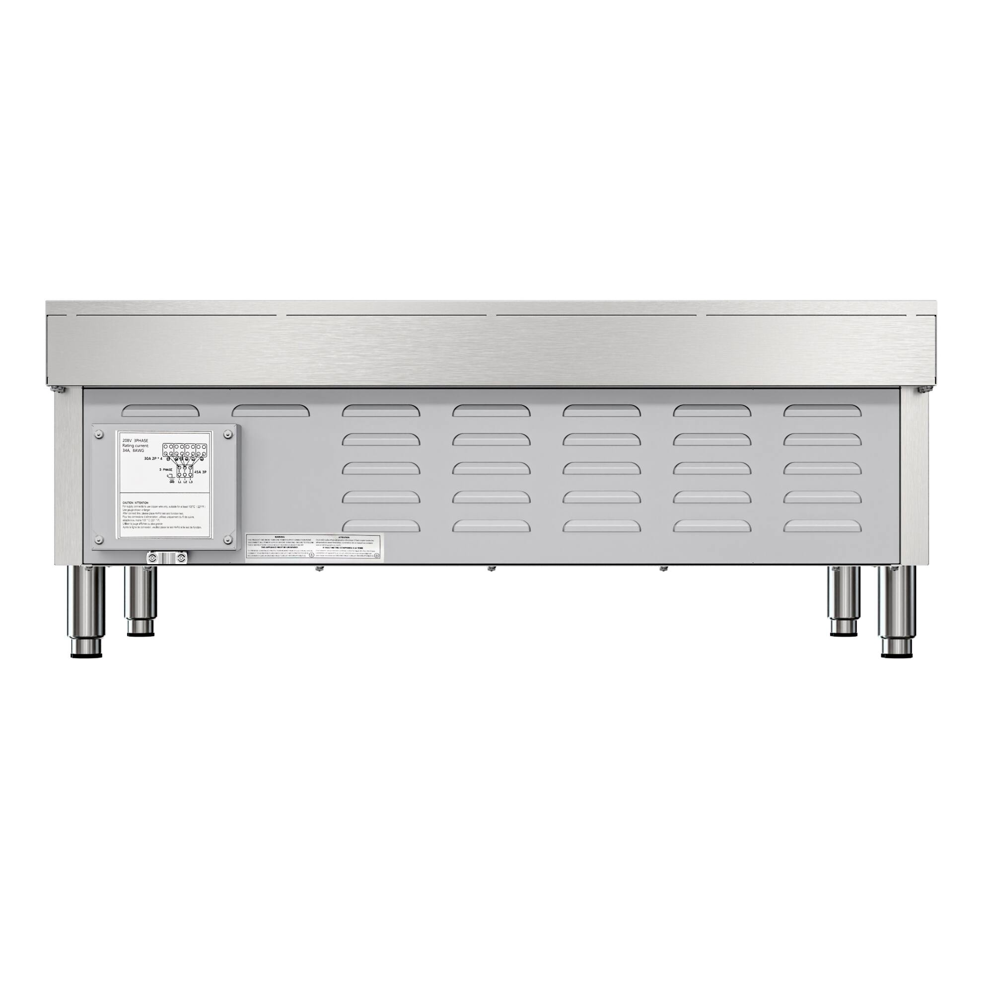 Alt View 8. Koolmore - 36 in. 6-Burner Commercial Electric Range Hot Plate, 240V (KM-CRC36-E) - Stainless Steel.