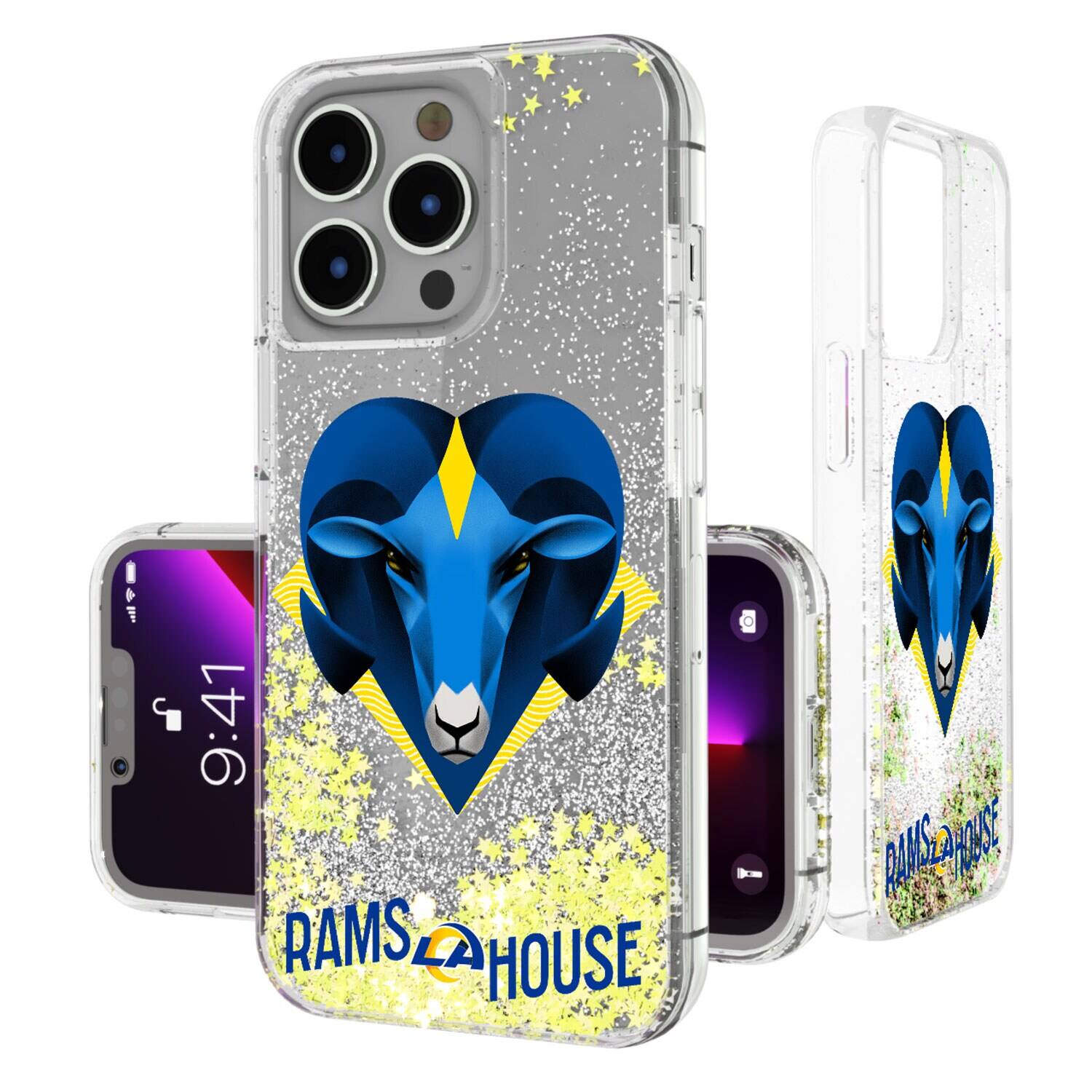 Keyscaper NFL Los Angeles Rams iPhone Glitter Case 14 Multicolor ...