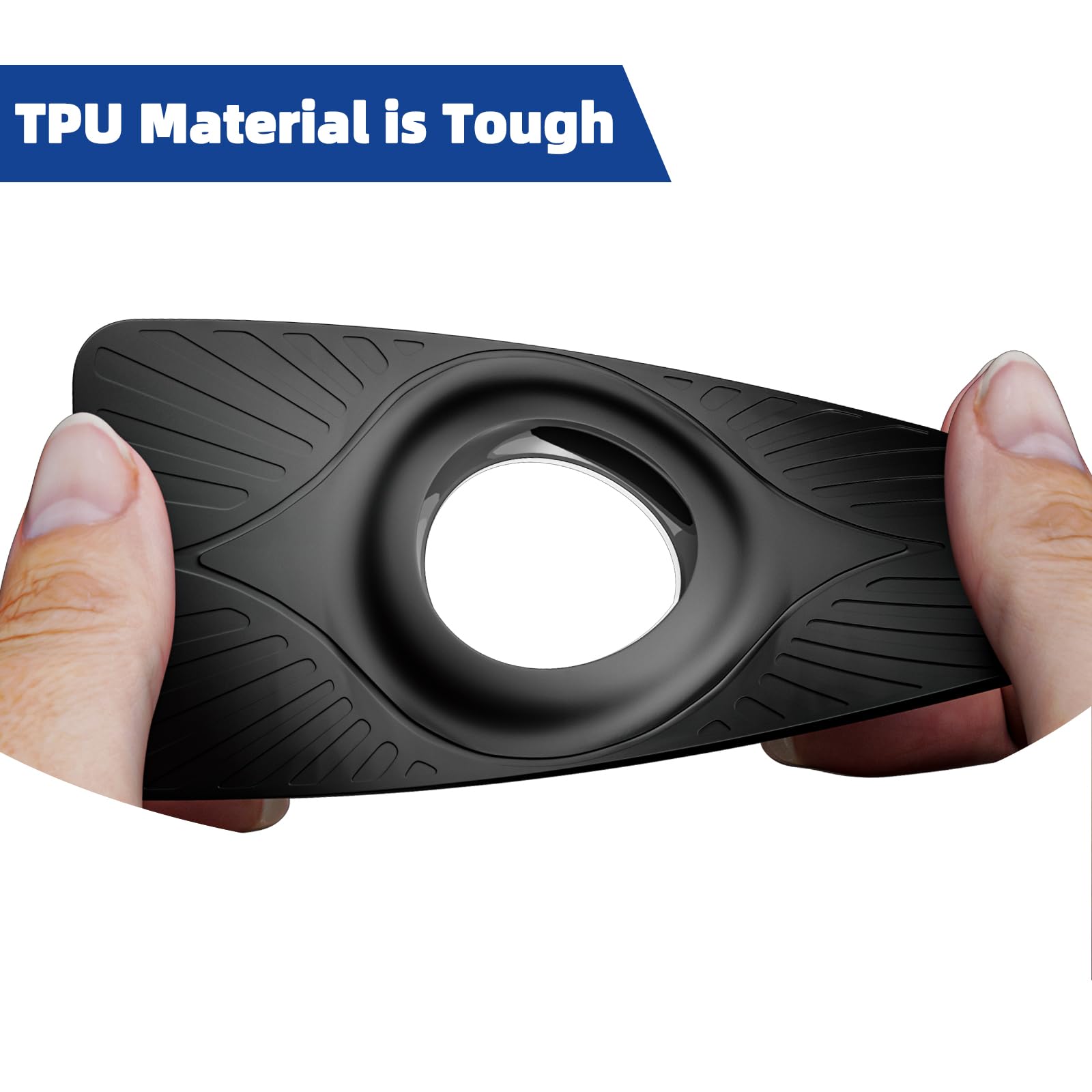 Alt View 3. Jadie Link - Pack Airtag Wallet Holder Slim Card Air Tag Case Handbag Clutch Bag Purse black Ultra-Thin Design airtag card holder - White.