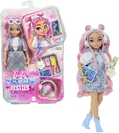 Daisy Jean Watch 4 - YouTube Kids
Reganten i - Youlube Kids
Barbie DREAM BESTIES 4+
WARNING: ATTENTION: CHOKING HAZARD - Small parts. Not for children under 3 years.
DANGER: ÉTOUFFEMENT - Petite pièce. Ne convient pas aux enfants de moins de 3 ans.
MATTEL