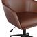 Alt View 22. Martha Stewart - Rayna Faux Leather Office Chair - Saddle Brown Faux Leather/Oil Rubbed Bronze.