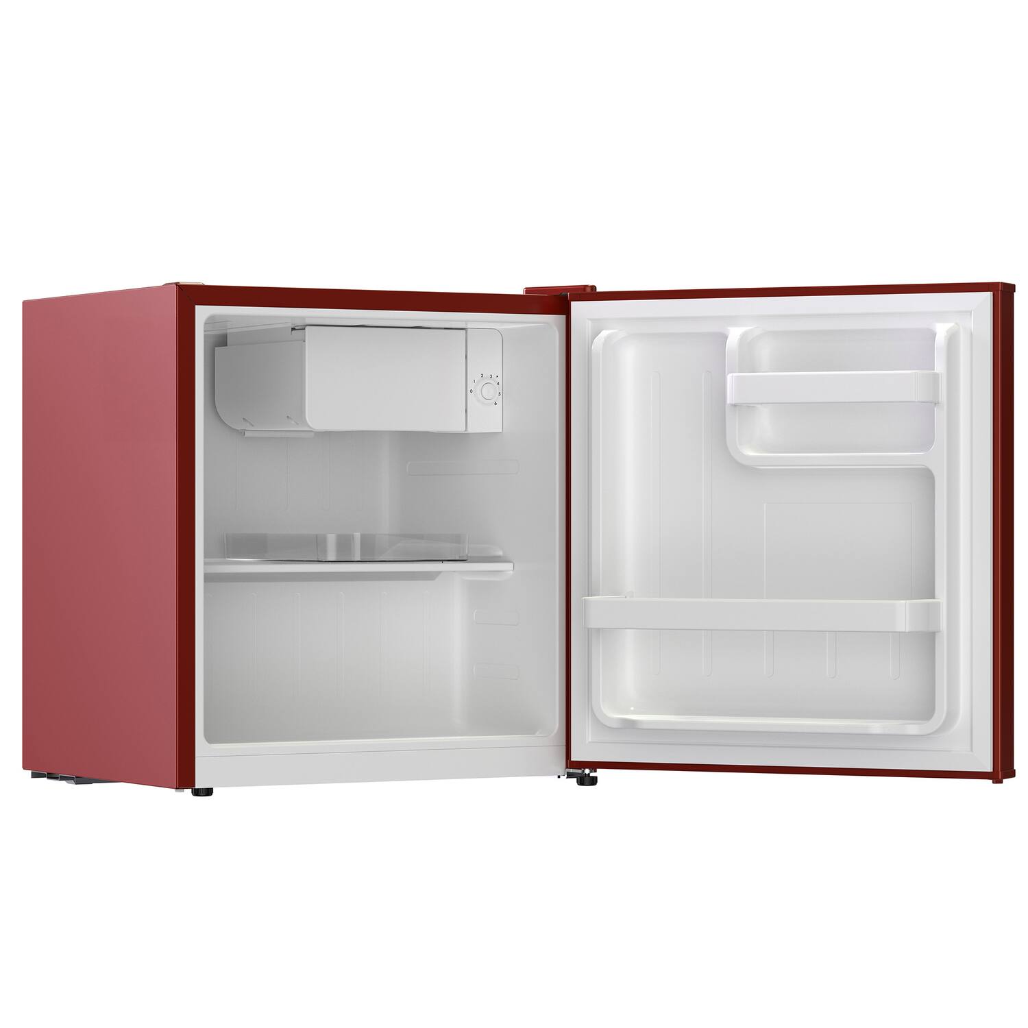 Back. Frigidaire - 1.6 Cu Ft Retro Compact Bar Refrigerator, Side Bottle Opener - Merlot.