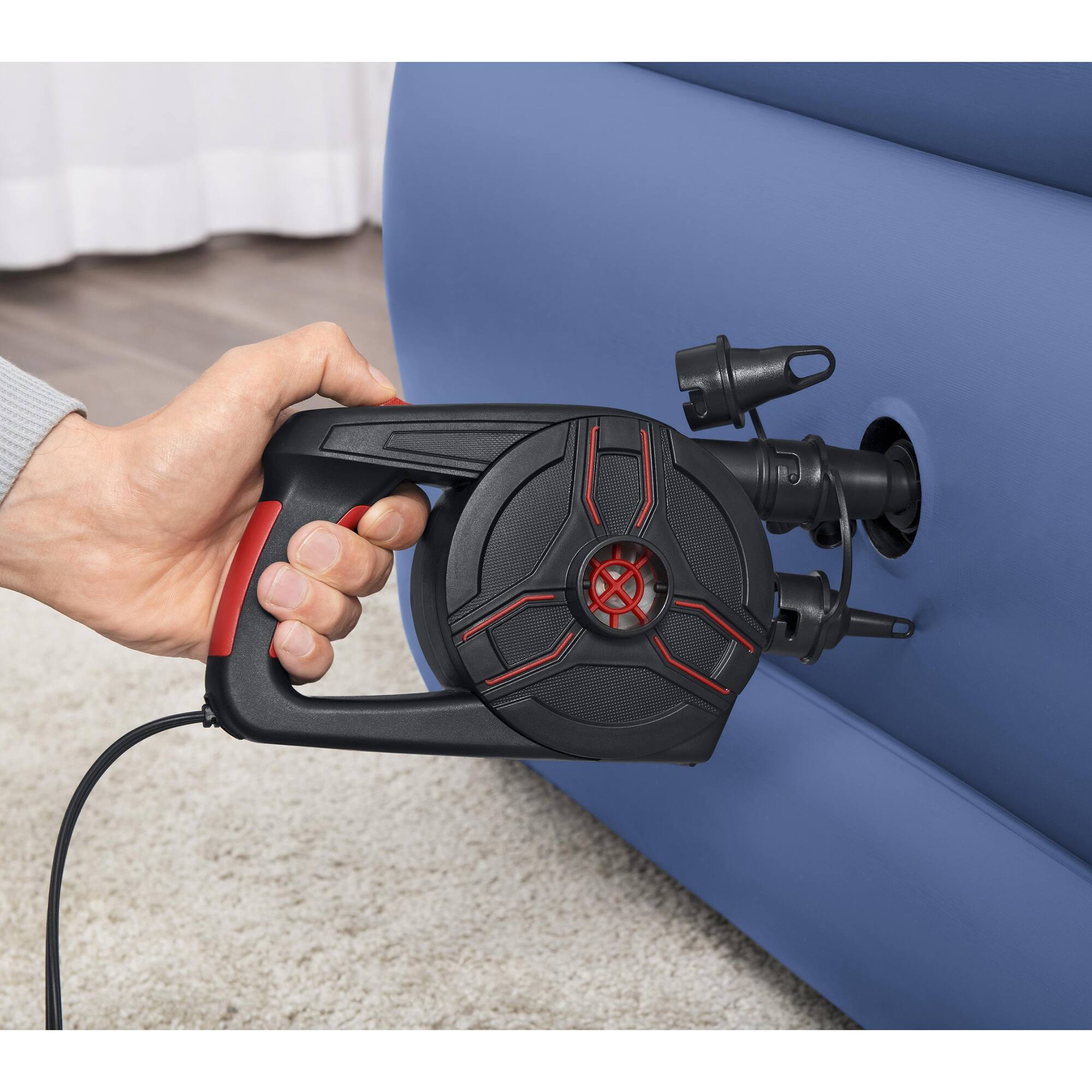 Alt View 3. Bestway - AC Electric Air Pump: PowerGrip - Black.