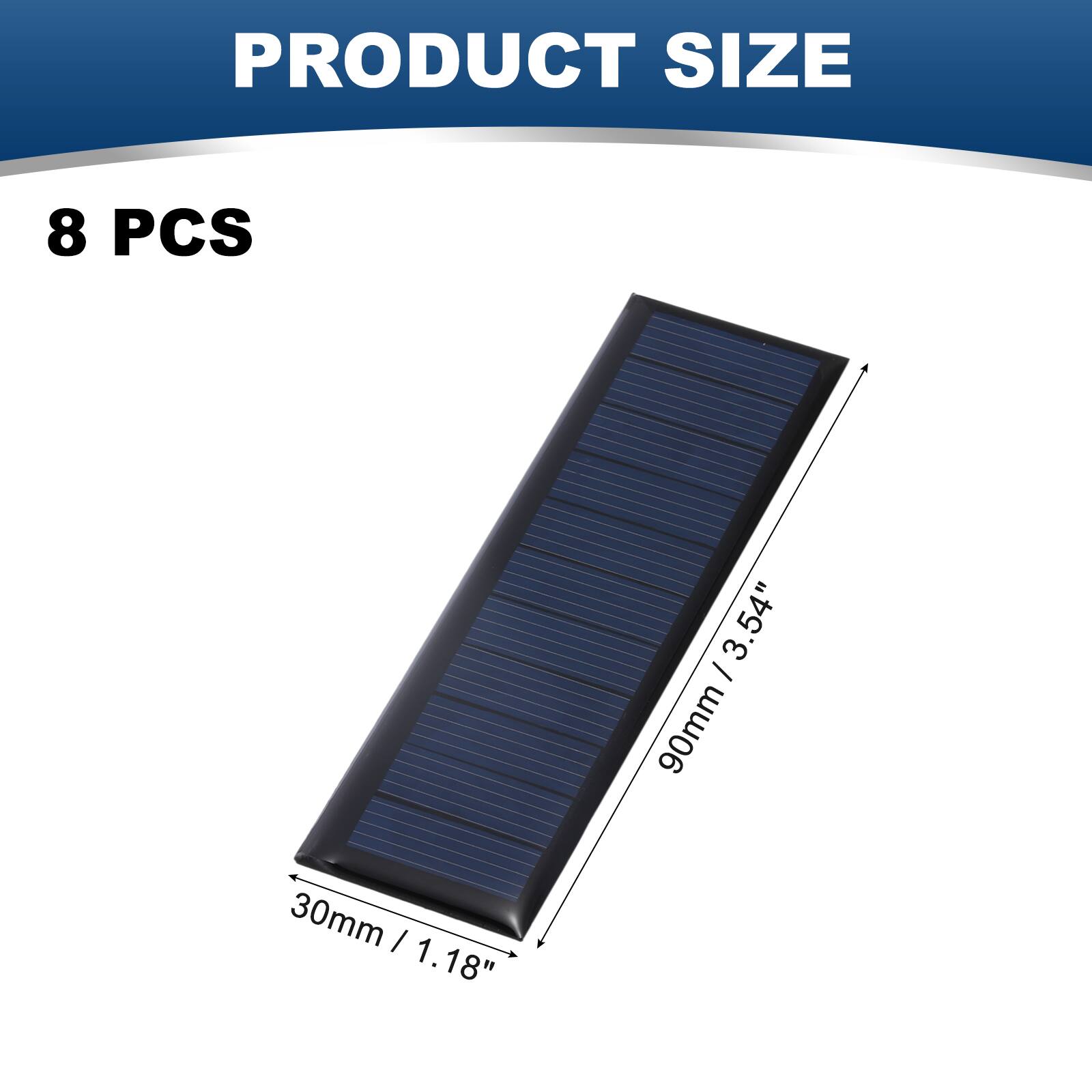 PRODUCT SIZE  
8 PCS  
30mm / 1.18"  
90mm / 3.54"