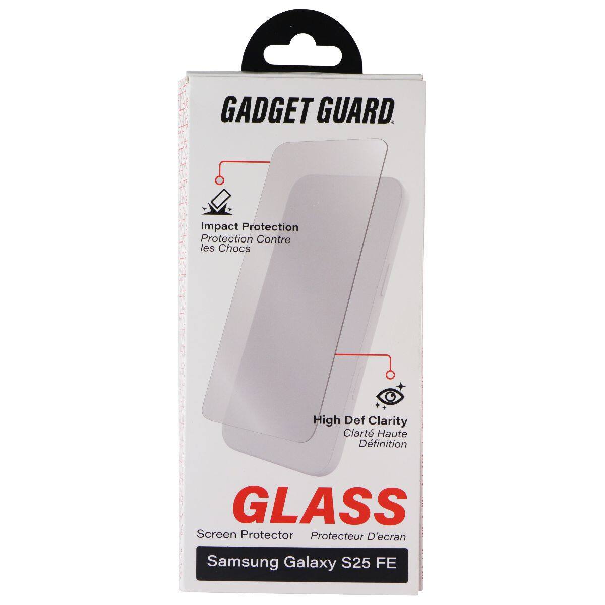 GADGET GUARD. Impact Protection Protection Contre les Chocs High Def Clarity Clarté Haute Définition GLASS Screen Protector Protecteur D'écran Samsung Galaxy S25 FE