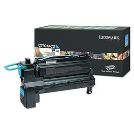 Lexmark - C792A4CG Return Program 6000 Page-Yield Toner - Cyan