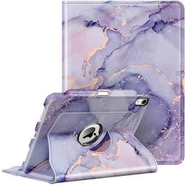 Kitcheniva - Rotating Protective Case For iPad Air 11 Inch M3 2025 2024 And iPad Air 5th 4th - Lilac Marble