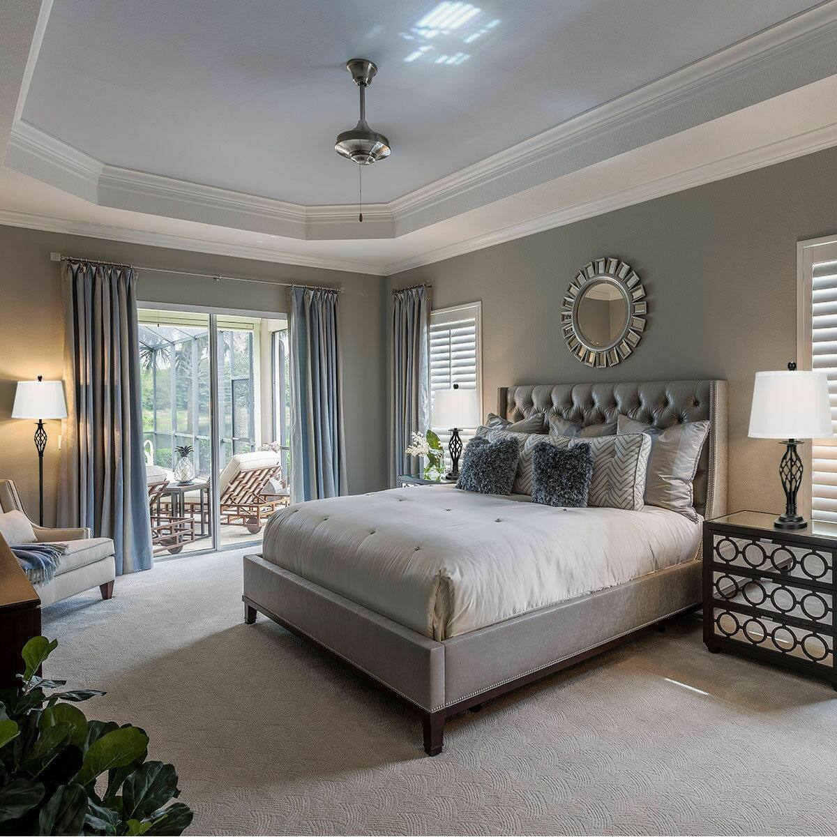 Alt View 5. Ecooso - Table Lamp Set with Floor Lamp, 3-Piece Lighting Set with Fabric Shades for Living Room.