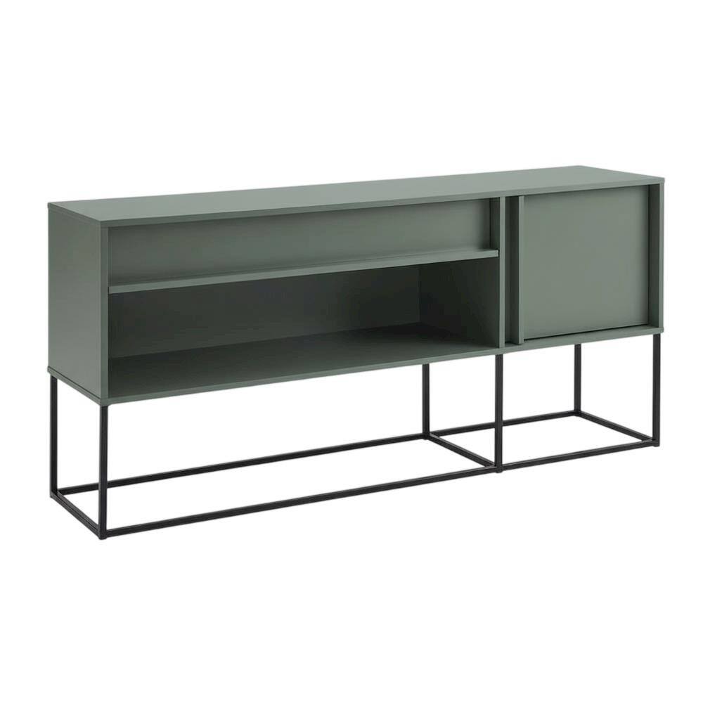 Front. Starlight Canyon Home - TV Stand with LED Light Features and Engineered Wood Construction - White.