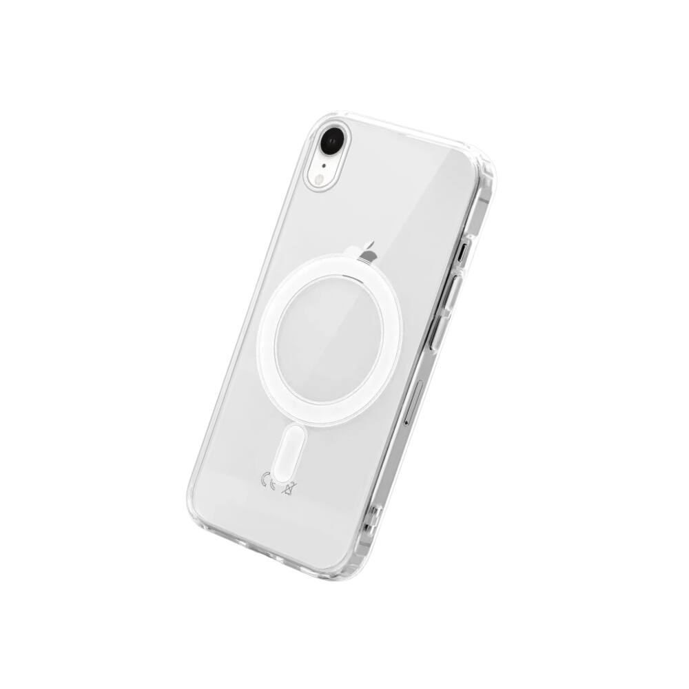 Alt View 4. Qixxronics - Magnetic Phone Cover for iPhone XR, Shockproof Magnetic Case Compatible with iPhone XR - Clear.