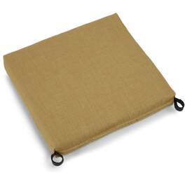 Blazing Needles - 20-inch by 19-inch Spun Polyester Chair Cushion - Wheat