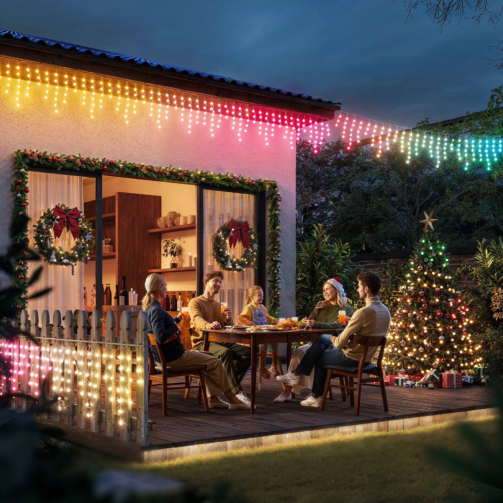 Alt View 29. Govee - RGBIC 32.8ft Icicle Lights - Multi.