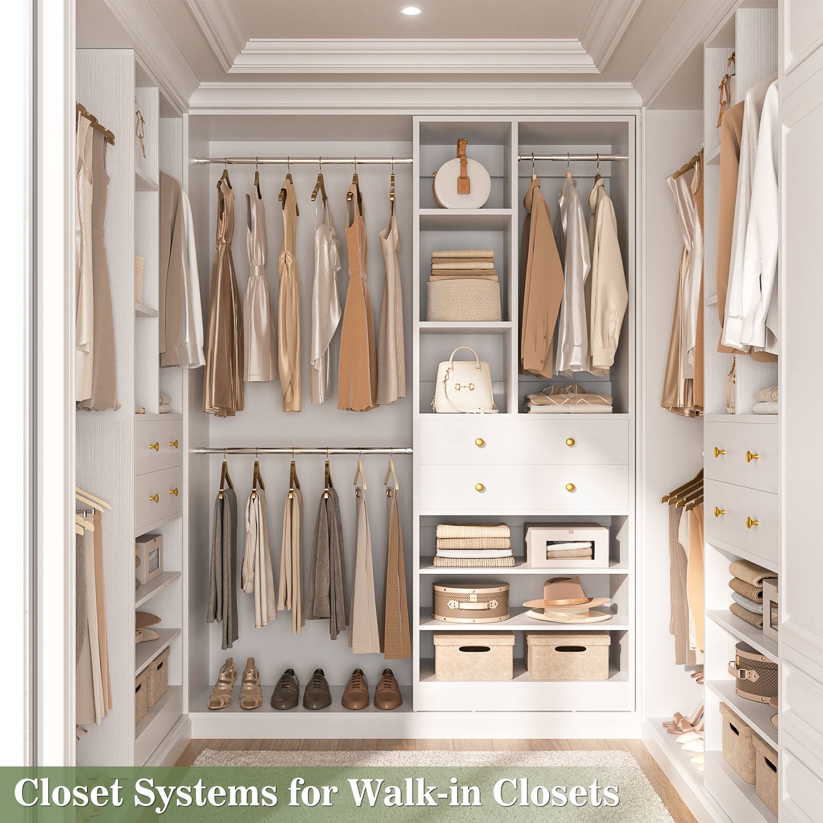 Closet Systems for Walk-in Closets