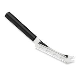 Rada - Cutlery 5.25-Inch Cheese Knife Serrated Stainless Steel Blade, Handle - Black