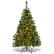 Front. Costway - 4.5Ft PVC Pre-lit Christmas Tree Hinged 200 LED Light Metal - Green.