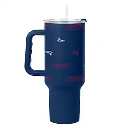Logo Brands - 40oz. Step and Repeat Powder Coat Tumbler - Navy
