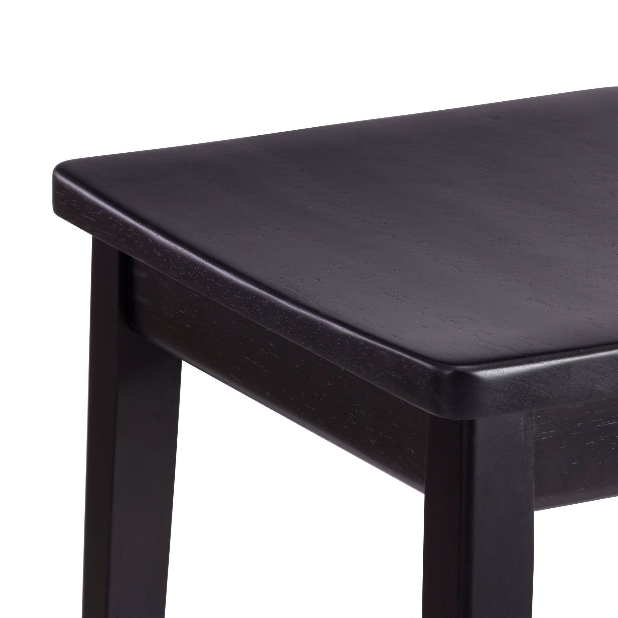 Alt View 4. Plank+Beam - Smythe Stool Bar Height (30in), Black - Black.