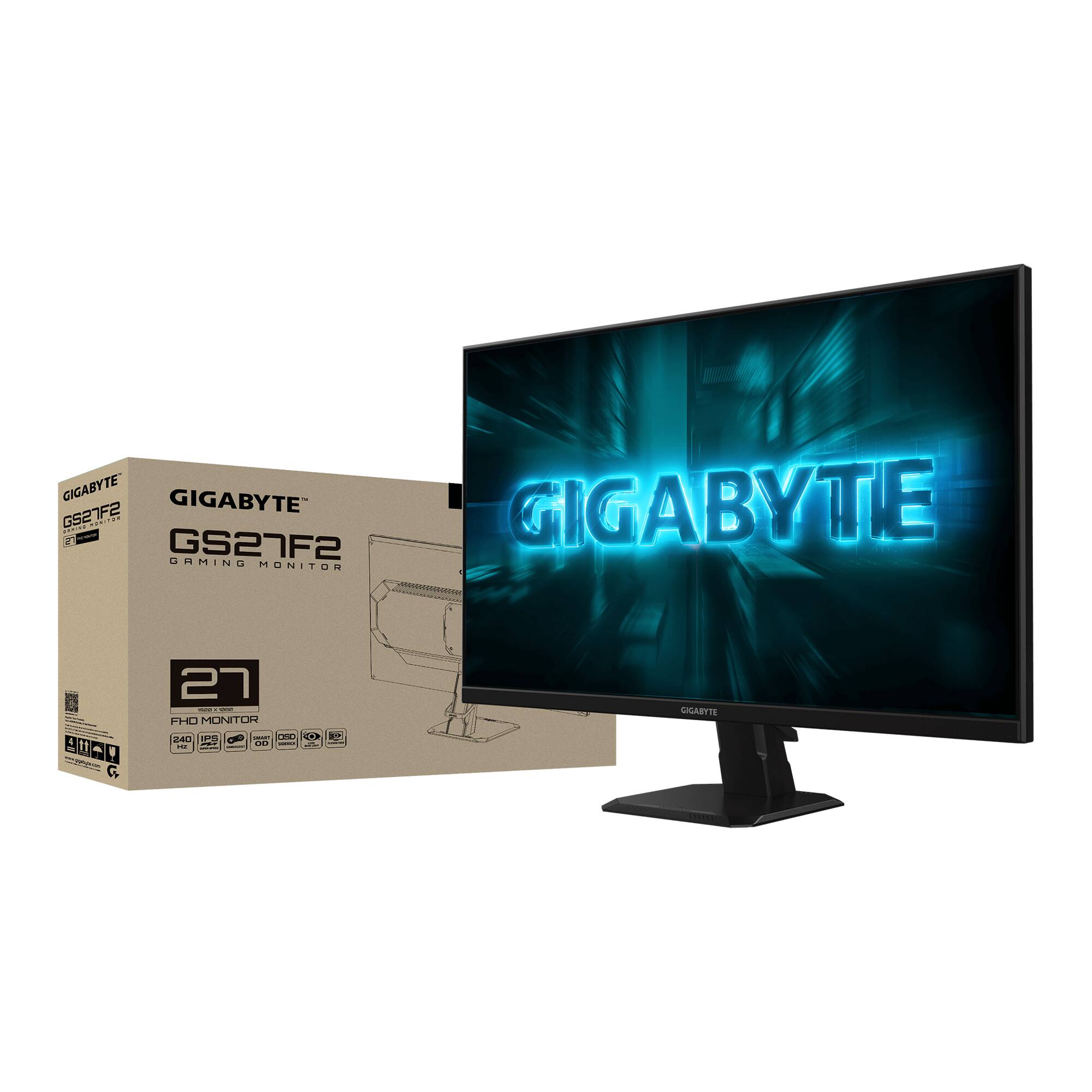 GIGABYTE GS27F2  
GIGABYTE GS27F2  
GIGABYTE OAMINO MONITOR  
27"  
FHD MONITOR  
144Hz  
GIGABYTE