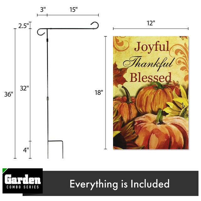 3" 15" 2.5" 12" 36" 32" 18" 4"  
Joyful Thankful Blessed  
Garden COMBO SERIES  
Everything is Included