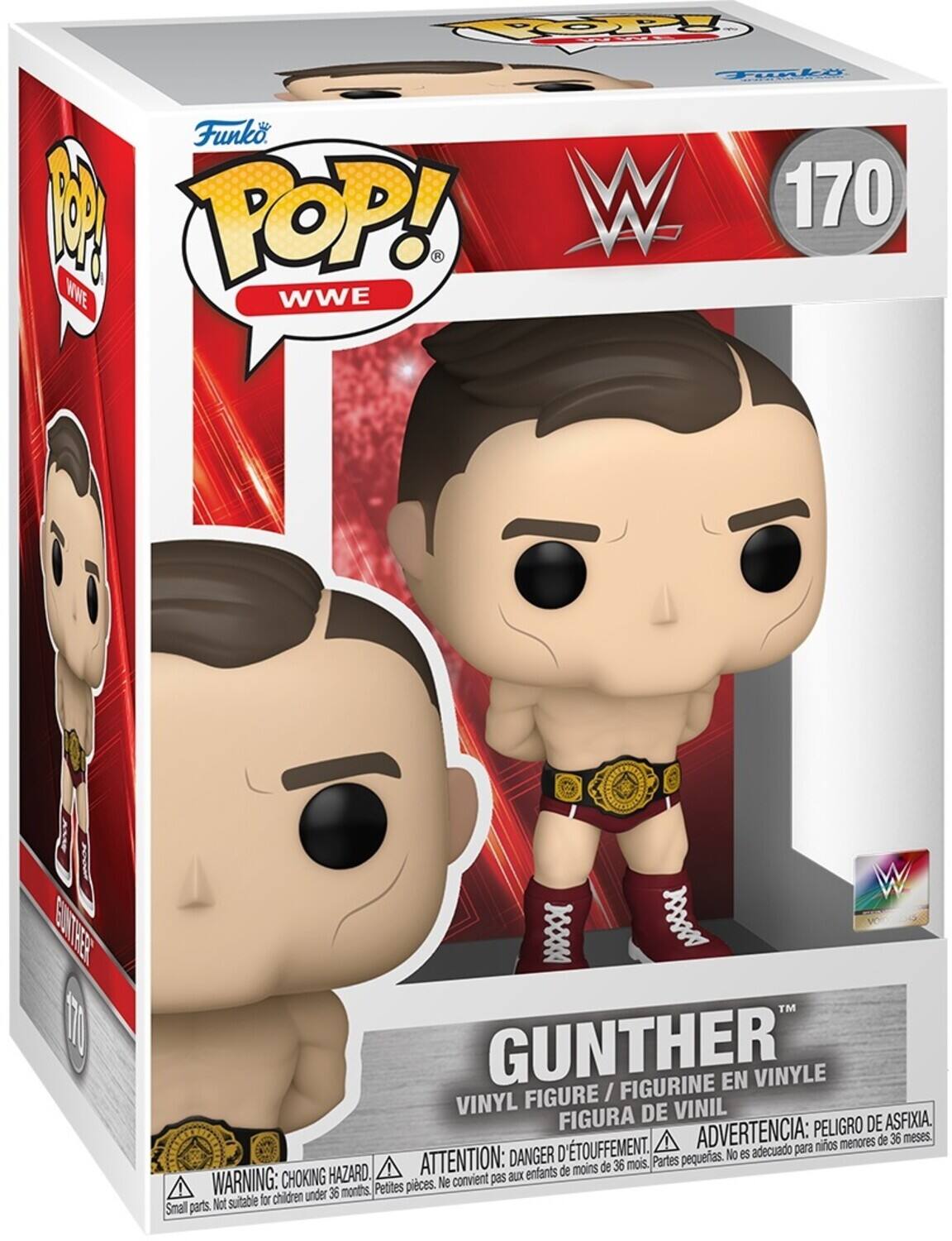 OP Tinly Funko. A POP! W 170 WWE WWE ETEE 00 W KX DooosE GUNTHER FIGURINE EN VINYLE FIGURE / VINYL DE VINIL FIGURA PELIGRO DE ASFIXIA D'TOUFFEMENT. ADVERTENCIA: nios menores de 36 meses. DANGER No es adecuado para ATTENTION: de 36 mois Partes pequeras. HAZARD. enfants de moins WARNING: CHOKING convient pas aux Petites pieces. Ne children under 36 months. Not suitable for Small parts
