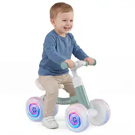 Gymax - Baby Balance Bike No Pedal Toddler Balance Bike w/ Adjustable Handlebar & Seat - Green