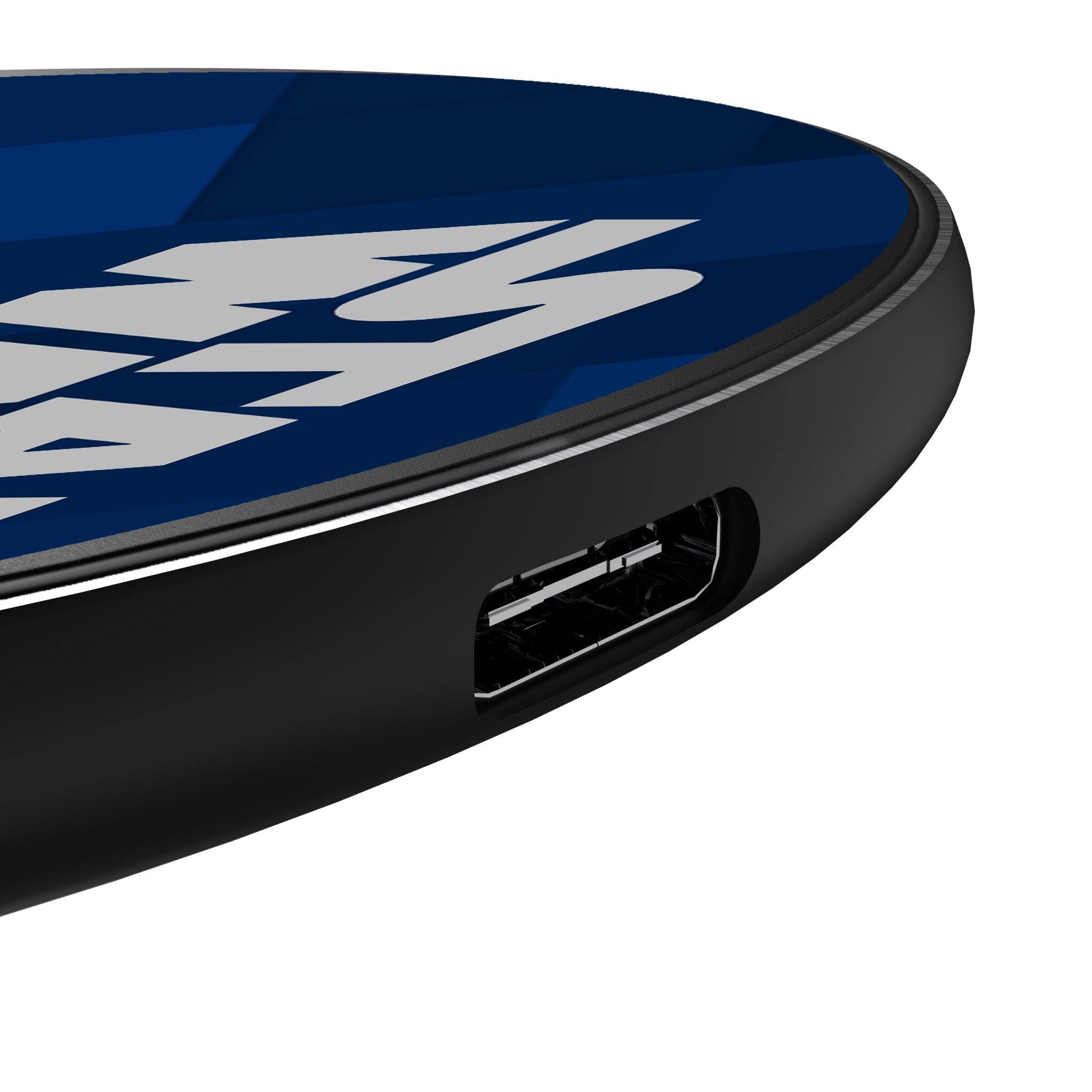 Left. Keyscaper - Star Wars: A New Hope Color Block 15-Watt Wireless Charger - R2-D2.