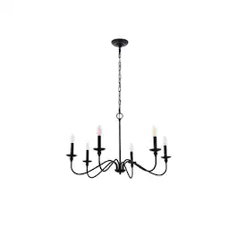 Living District - Rohan 30 inch chandelier in - Matte Black