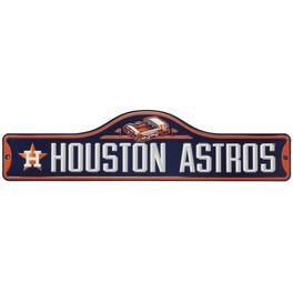 Open Road Brands - Houston Astros 5'' x 20'' Metal Street Sign - Multicolor