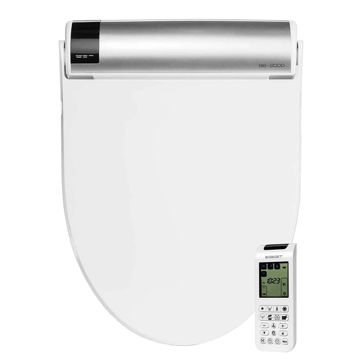 Bio Bidet - by Bemis BB2000 Elongated Bidet Toilet Seat with Drylette Towels - White