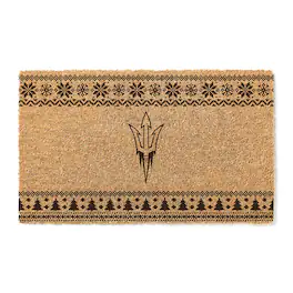 Jardine - Arizona State Sun Devils 18" x 30" Holiday Coir Doormat - Brown