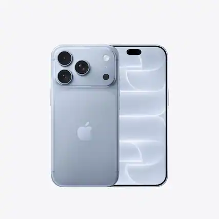 Front. Apple - iPhone 18 Pro 1TB - Glacier.